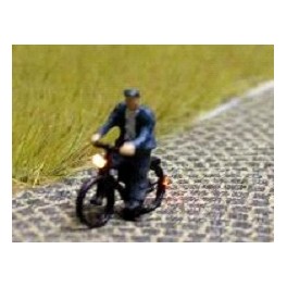 168035 - Cycliste (homme) avec blouson et bonnet 168035 - Cycliste (homme) avec blouson et bonnet
