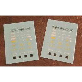 TJ-7253d - Décals Fourgon Metallisé Est Dd2 TJ-7253d - Décals Fourgon Metallisé Est Dd2