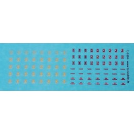 TJ-5210 - Chiffres de classe pour Autorails TJ-5210 - Chiffres de classe pour Autorails
