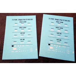 TJ-7549d - Décals Plat TP WD 40t TJ-7549d - Décals Plat TP WD 40t