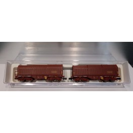 Fleischmann - 838815 - Set 2 wagons téléscopiques, SNCF, époque IV Fleischmann - 838815 - Set 2 wagons téléscopiques, SNCF, époque IV
