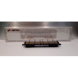 Hobbytrain - H23860-1 - Wagon plat Rmms 663, DB, époque IV