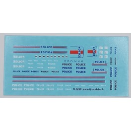 TJ-5258 - Decals Police TJ-5258 - Decals Police