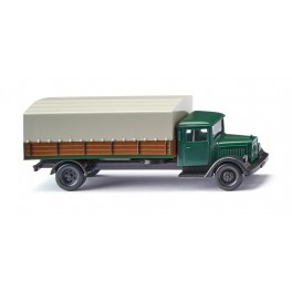 Camion plateau bâché MB L2500 - vert pin