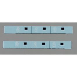 TJ-2508d1 - Décalcomanies SNCF blanches pour cadres DEV abl32