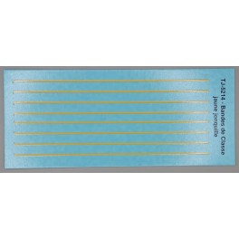 TJ-5214 - Bandes de 1ère classe jaune jonquille avec séparateur TJ-5214 - Bandes de 1ère classe jaune jonquille avec séparateur