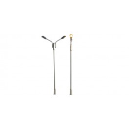 2 lampadaires doubles à LEDs 2 lampadaires doubles à LEDs