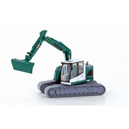 Pelleteuse mécanique sur chenilles Liebherr compact, verte Pelleteuse mécanique sur chenilles Liebherr compact, verte