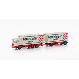 Camion MAN F90 tôlé + remorque "Gerolsteiner" Camion MAN F90 tôlé + remorque "Gerolsteiner"