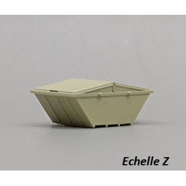TJ-Z2052 - Benne 5m3 avec couvercle - Echelle Z TJ-Z2052 - Benne 5m3 avec couvercle - Echelle Z