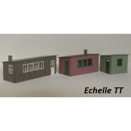 T1401 - 3 Baraquements - Echelle TT