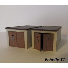 T1901 - 2 garages - Echelle TT