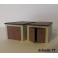 T1901 - 2 garages - Echelle TT