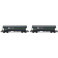 Set de 2 wagons céréaliers F-ERSA à faces bombées ERMEWA - époque VI - Echelle TT - acompte pour réservation