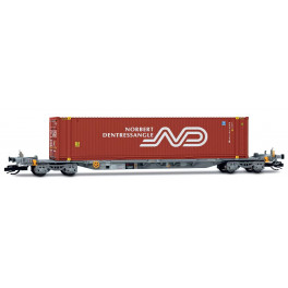 Wagon Porte-conteneurs Sffgmss NORBERT DENTRESSANGLE- époque VI - Echelle TT - acompte pour réservation