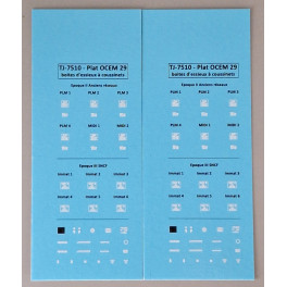 Decals Plat OCEM 29 Boites d'essieux &agrave; coussinets - Echelle N