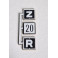  Plaques SNCF - TIV 20 (pancartes Z, R et 20) - Echelle TT