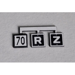  Plaques SNCF - TIV 70 (pancartes Z, R et 70) - Echelle N