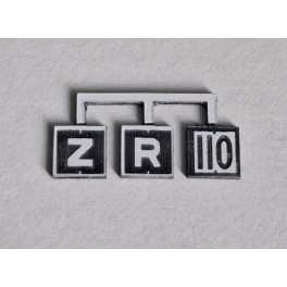  Plaques SNCF - TIV 110 (pancartes Z, R et 110) - Echelle N