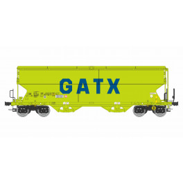 Wagon céréalier Tagnpps 95 GATX grand logo - époque VI - Echelle TT - acompte pour réservation Wagon céréalier Tagnpps 95 GATX grand logo - époque VI - Echelle TT - acompte pour réservation