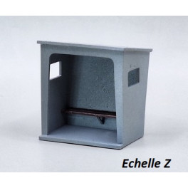 TJ-Z1131 - Abribus béton - Echelle Z