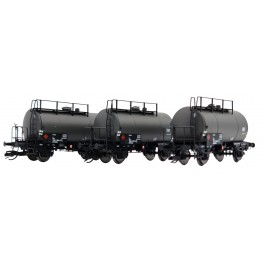 Set de 3 wagons citerne Deutz &agrave; 2 essieux, DB - Epoque IV - Echelle TT