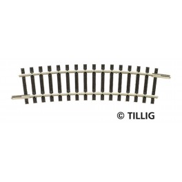 Rail courbe R12, R310mm/15&deg; - Echelle TT