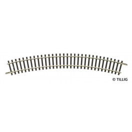 Rail courbe R21, R353mm/30&deg; - Echelle TT