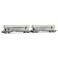 Set de 2 wagons céréaliers F-MSA à faces bombées MILLET - époque VI - Echelle TT - acompte pour réservation