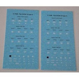 Decals Plat OCEM 19 type A - Echelle N