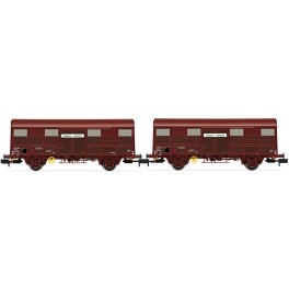 Coffret 2 wagons couverts SNCF &agrave; 2 essieux Gs "Aquitaine Express", &eacute;poque IV - Echelle N