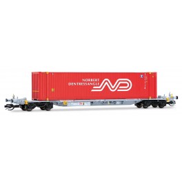 Wagon Porte-conteneurs Sffgmss NORBERT DENTRESSANGLE- &eacute;poque VI - Echelle TT - acompte pour r&eacute;servation