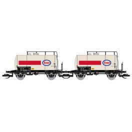 Set de 2 wagons citerne Deutz &agrave; 2 essieux de la DB en livr&eacute;e Shell blanche, &eacute;poque IV, &eacute;chelle TT - Acompte pour r&eacute;servation
