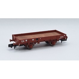 Wagon plat OCEM 19 B SNCF, boites d'essieux &agrave; coussinets - roues pleines - Epoque IV  - Echelle N
