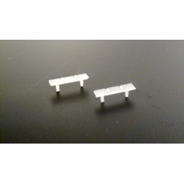 TJ-4550 - Banc de quai 3 places sans dossier (lot de 2) TJ-4550 - Banc de quai 3 places sans dossier (lot de 2)