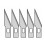 Lames de rechange pour cutter de précision MS01
