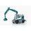 Pelleteuse mécanique sur pneus Liebherr compact, verte