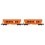 Set de 2 wagons c&eacute;r&eacute;aliers F-MSA &agrave; faces bomb&eacute;es MILLET - &eacute;poque VI - Echelle TT - acompte pour r&eacute;servation