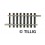 Rail droit G4, 41,5mm - Echelle TT