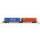Wagon porte conteneurs double Sggmrs AAE, MSC - &eacute;poque VI - Echelle TT